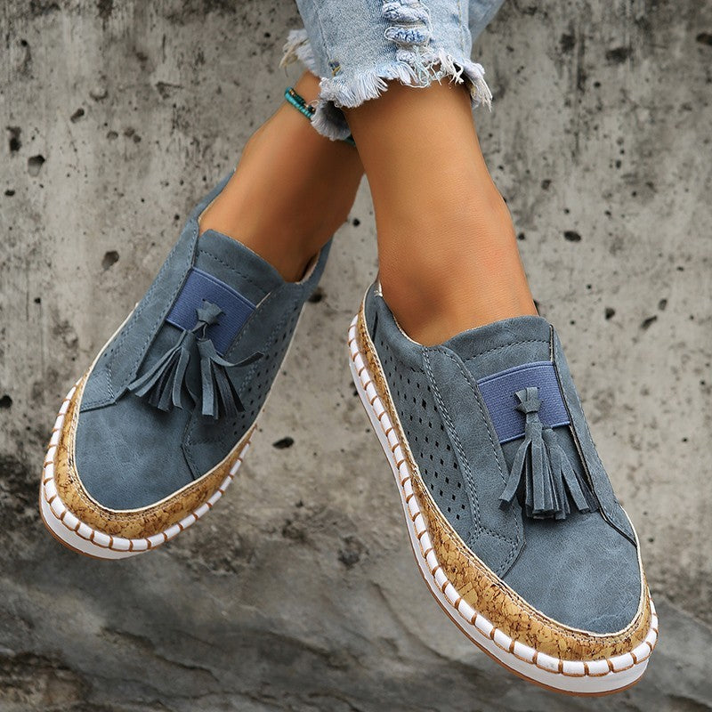 Lila - Zapatillas casual con borla