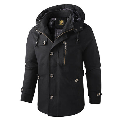Andrés – Chaqueta casual con capucha desmontable
