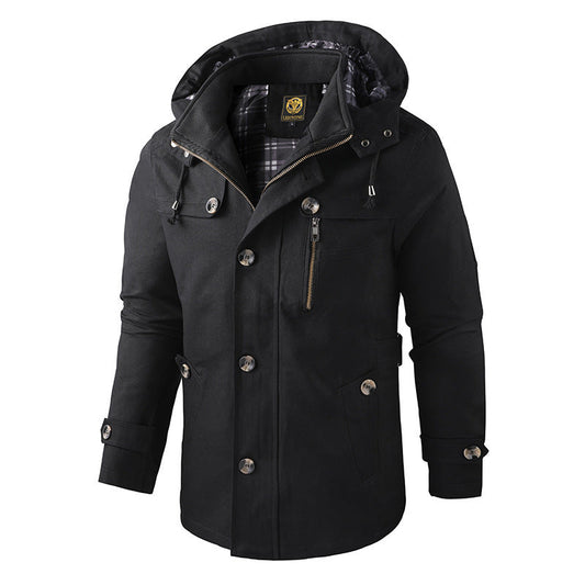 Andrés – Chaqueta casual con capucha desmontable