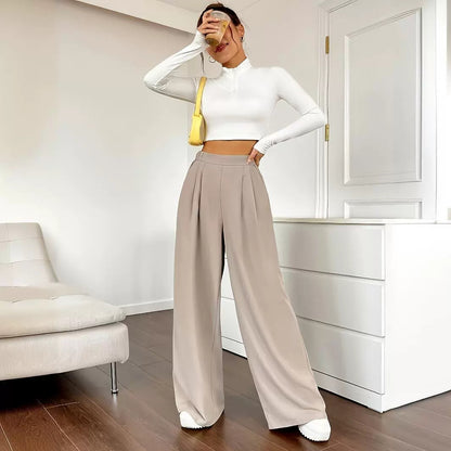 Carla | Pantalón casual recto y ancho para mujer en primavera