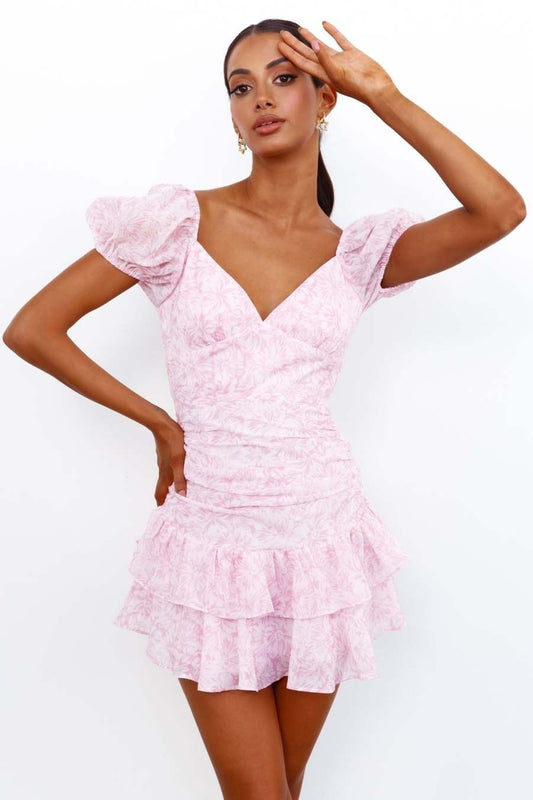 Elvira - Romántico vestido corto con volantes