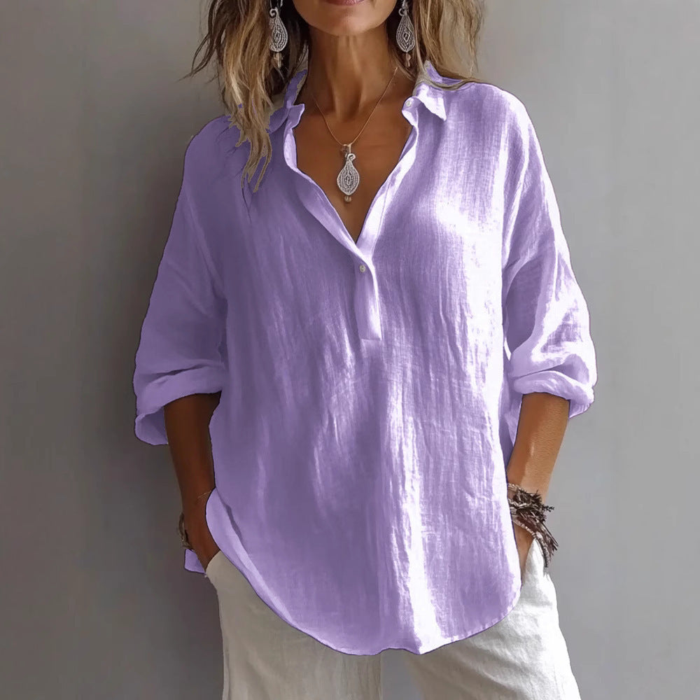 Mariana - Blusa holgada de lino