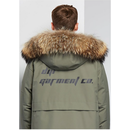 Rayce | Parka de invierno para hombre con capucha de pelo