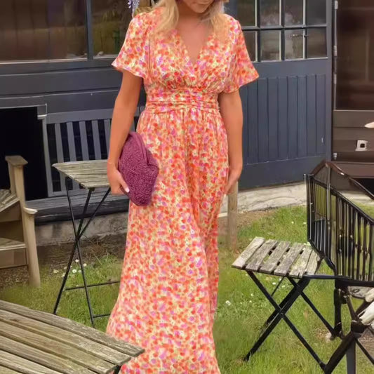 Ava - Vestido maxi floral
