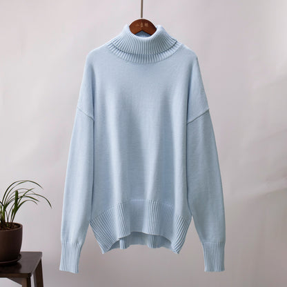 Carlota - Jersey de cuello alto oversize de lana