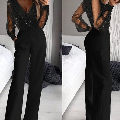 Vanessa - Elegante mono transparente con brillos