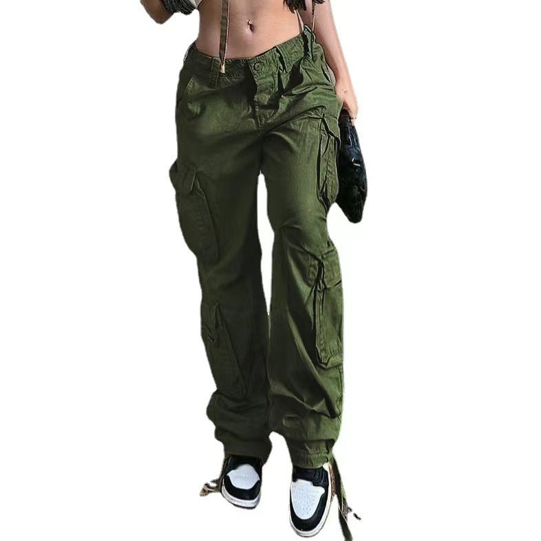 Constanza | Pantalones cargo de tiro bajo estilo street hip-hop