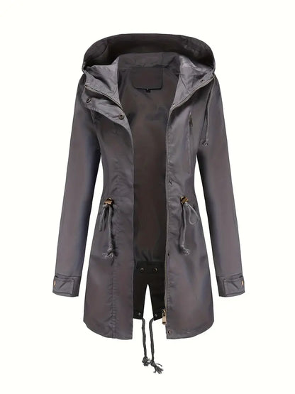Lucía – Chaqueta Impermeable con Capucha