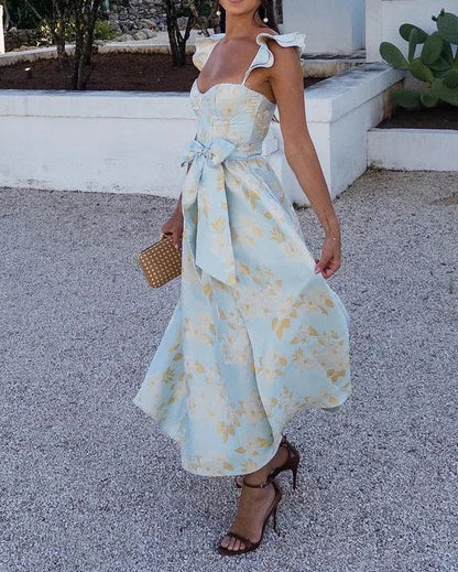 Ana | Vestido con Lazo Elegante