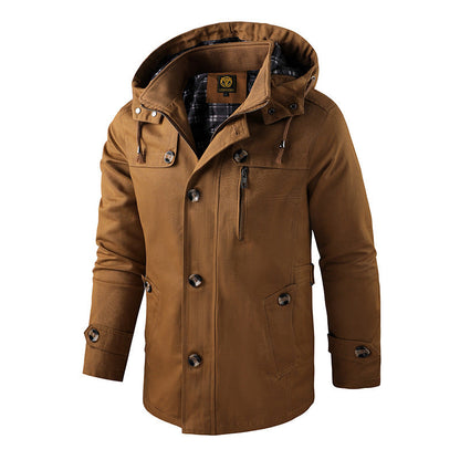 Andrés – Chaqueta casual con capucha desmontable