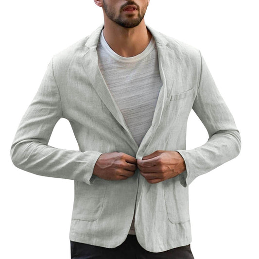 David | Men blazer clásico de manga larga para hombre