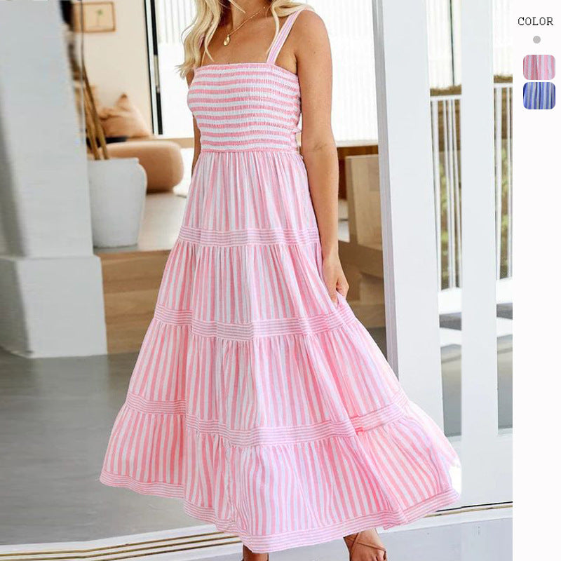 Leria - Vestido largo a rayas