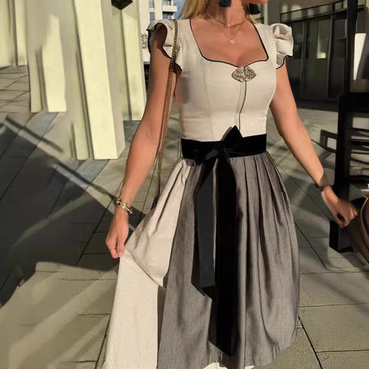 Greta - Vestido tradicional bávaro con volantes