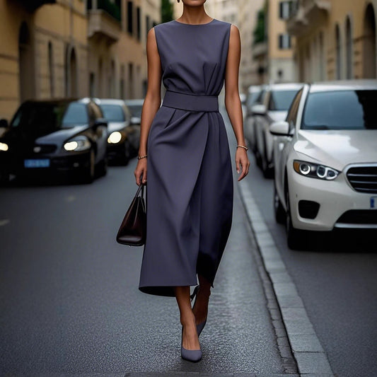 Renata - Vestido midi sin mangas