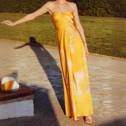 Marina - Maxivestido de tirantes tie-dye