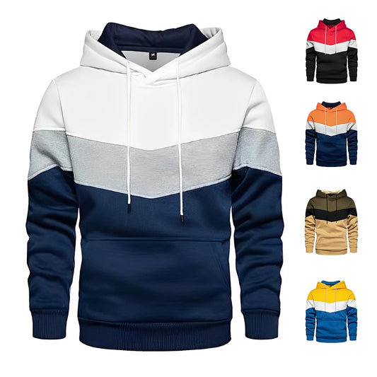 Kyle | Sudadera con capucha Patchwork Outdoor para hombre