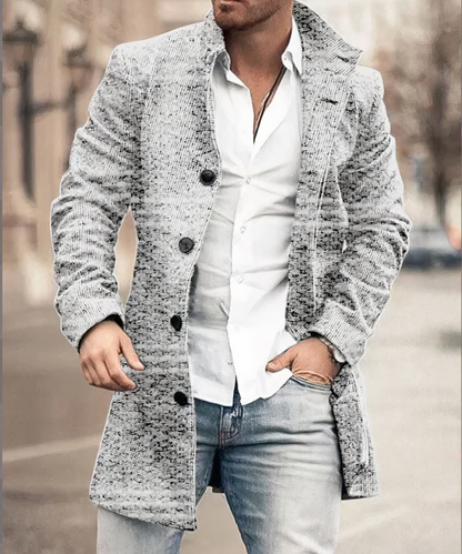 Elíass | Trench coat grueso y cálido para hombre, elegante y con estilo