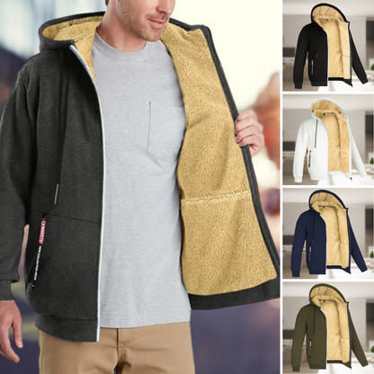 Fhedérico | Chaqueta de invierno casual para hombre con capucha y forro polar