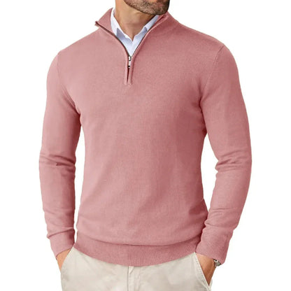 Daniel - Jersey hombre media cremallera casual