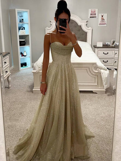 Isabella - Vestido Mujer Largo de Fiesta con Tirantes Finos