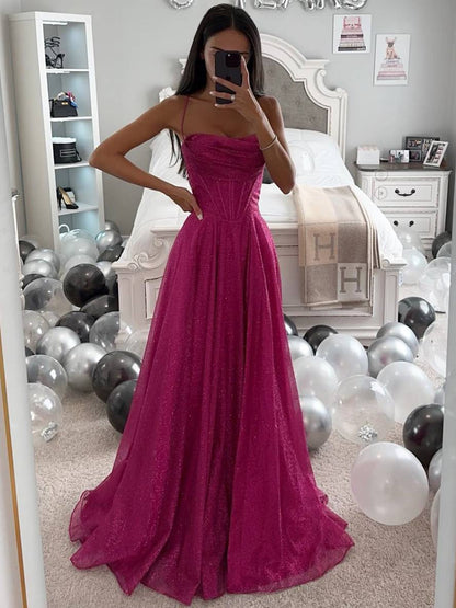 Isabella - Vestido Mujer Largo de Fiesta con Tirantes Finos