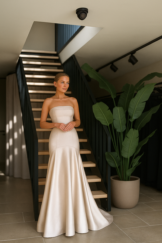 Helena - Vestido largo palabra de honor