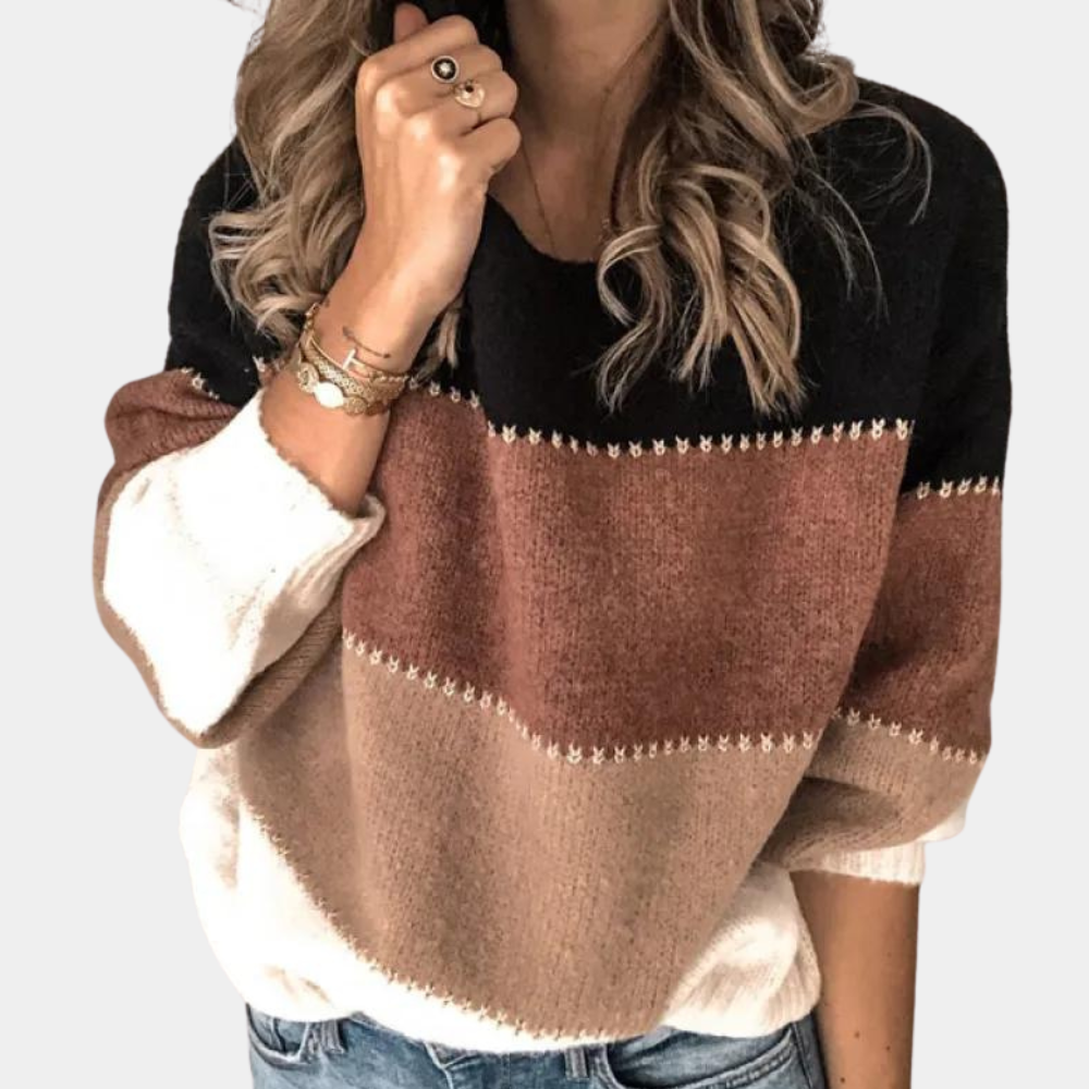 Claire – Jersey elegante de rayas para mujer