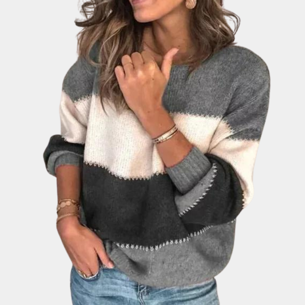 Claire – Jersey elegante de rayas para mujer