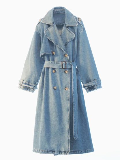 Candelia | Trench coat de denim acogedor y cálido