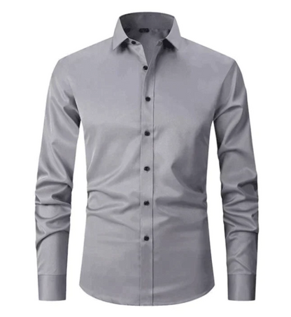 Andrés - Camisa de hombre de manga larga con botones