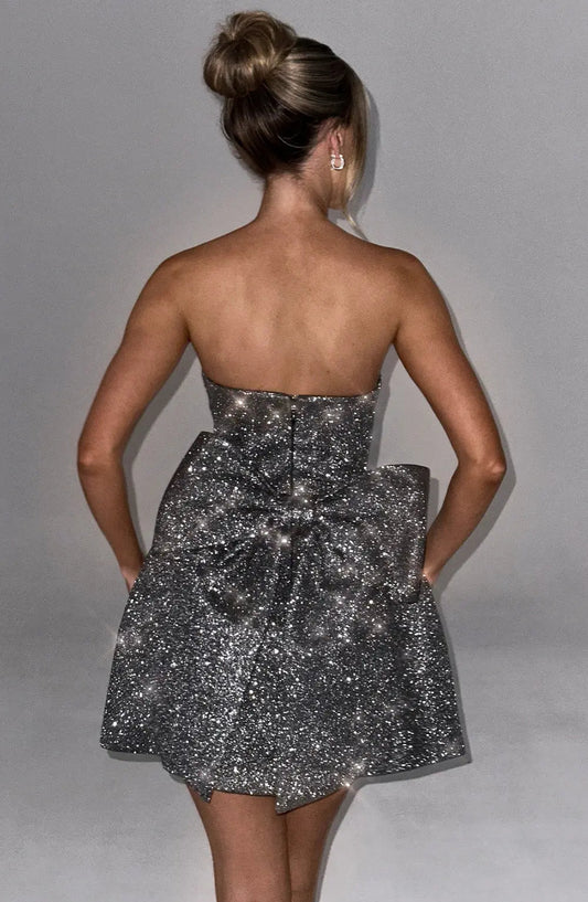 Valeria - Vestido corto brillante mujer