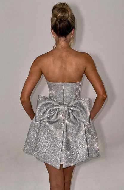Valeria - Vestido corto brillante mujer