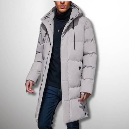 Matteo – Abrigo Acolchado de Invierno con Capucha para Hombre