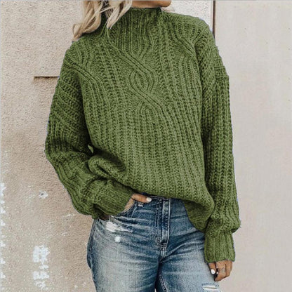 Noa - Jersey cachemira de punto trenzado para mujer estilo casual y cálido