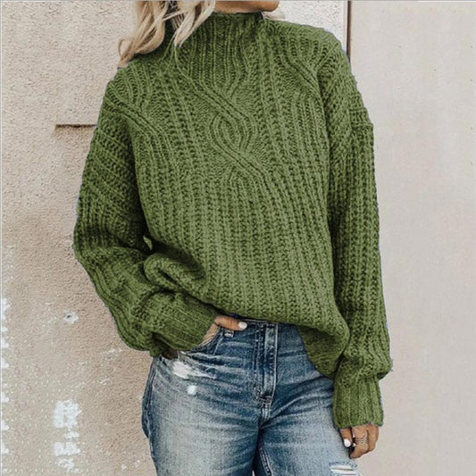 Noa - Jersey cachemira de punto trenzado para mujer estilo casual y cálido