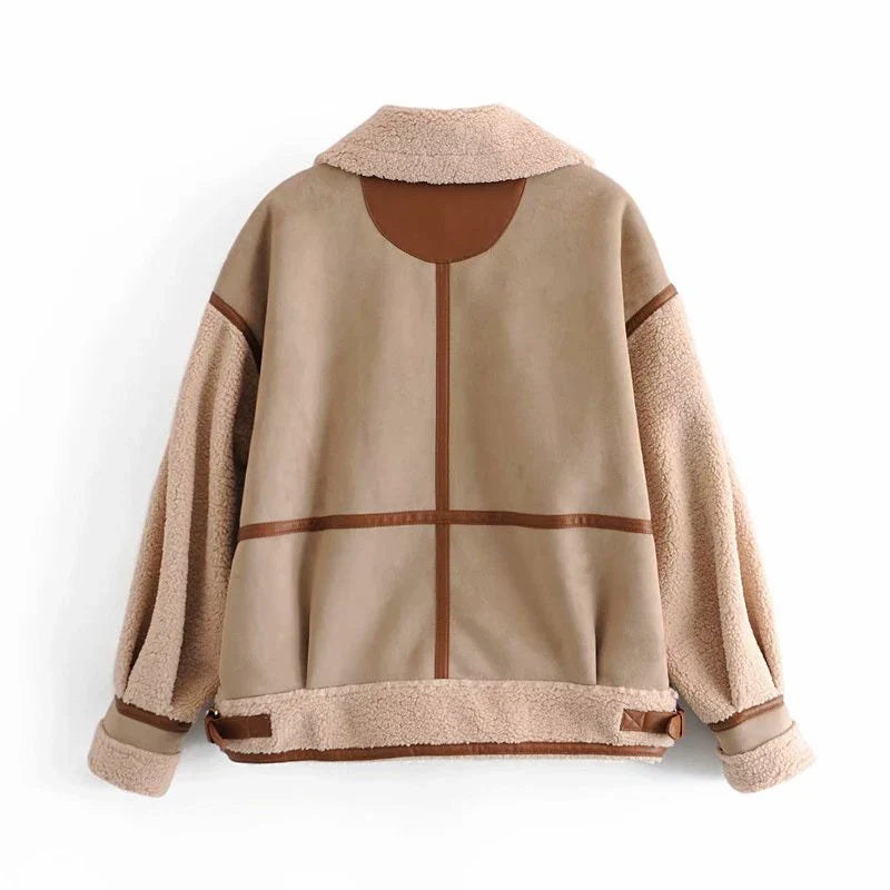 Estefanya | Chaqueta de cuero para mujer hecha de piel de oveja