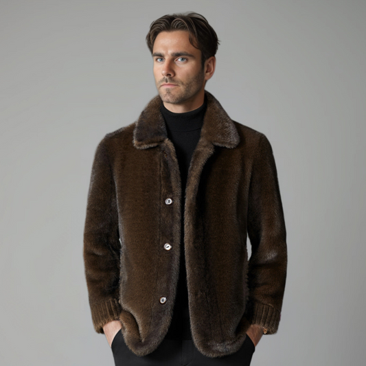 Landyn | Chaqueta de invierno para hombre de forro polar con pelo suave