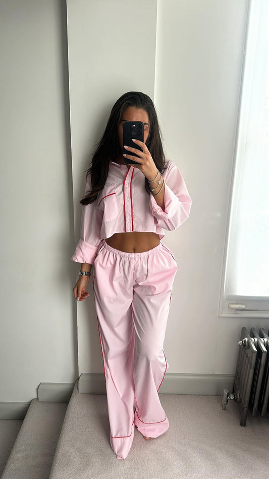 Carmen | Conjunto rosa elegante