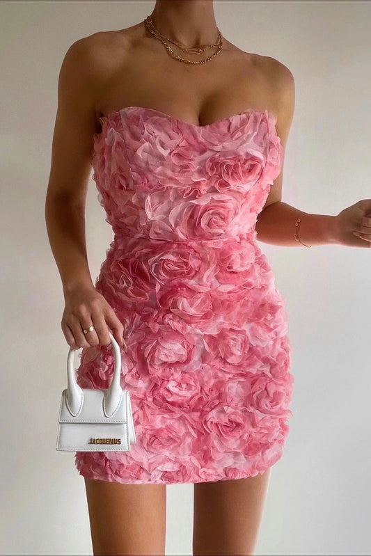 Beatriz | Vestido sin tirantes elegante