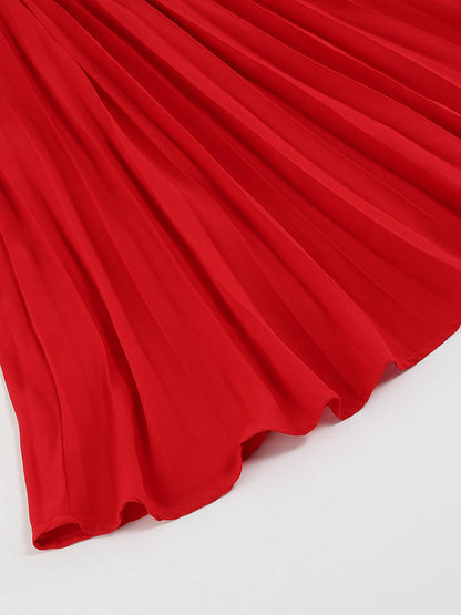 Nureya | Vestido con cinturón y pliegues