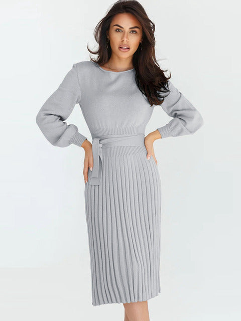 Jules | Slim-Fit-Plisseekleid
