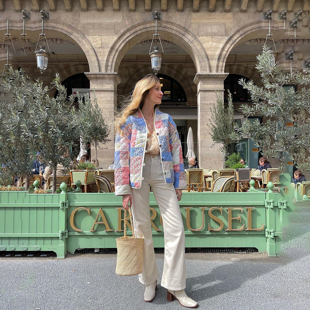 Flora – Chaqueta acolchada de mujer con estampado floral