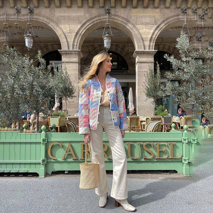 Flora – Chaqueta acolchada de mujer con estampado floral