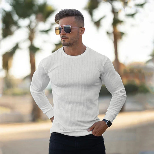 Héctor – Suéter Delgado de Algodón para Hombre
