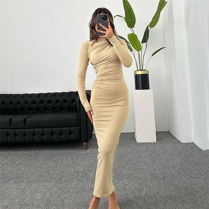 Lucía – Vestido ajustado de manga larga para mujer