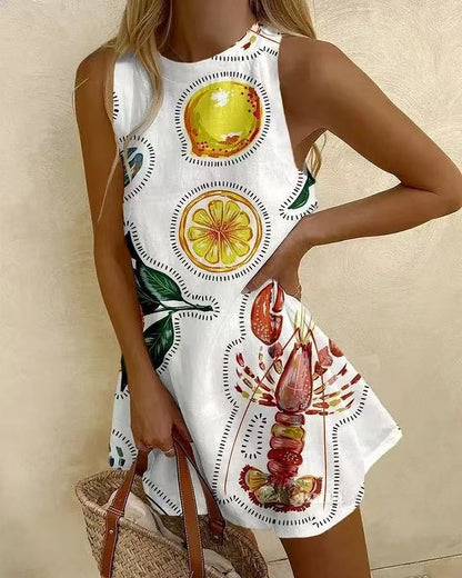 Almira - Minivestido gráfico de mujer