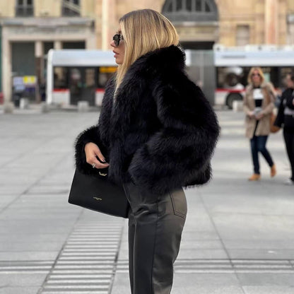 DoRojohea | Elegante warme Felljacke