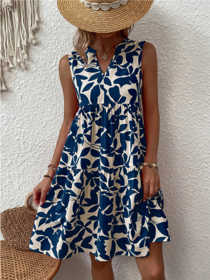 Mirleya - Minivestido estampado sin mangas