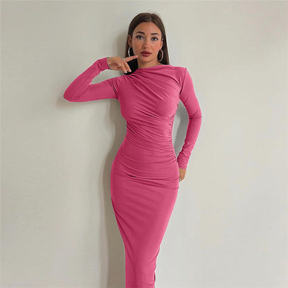 Lucía – Vestido ajustado de manga larga para mujer