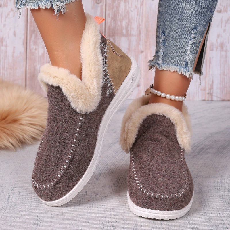 Marta - Botines de invierno para mujer con forro de borreguito